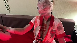 A nurse from Silent Hill came to my place for Halloween to