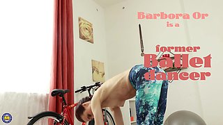 Former Slim Ballet Dancer Milf Barbora Or Loves Working Out While Getting Naked And Feeling Naughty