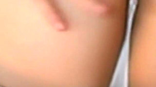 White Thong and Large Moist Labia