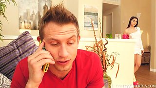 Valentina Nappi Tearing up In The Bed With Her Dark-skinned Eyes