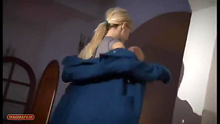 Blonde Beauty Gets Fucked in Her Beautiful Clothes