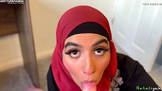 Tries Not to Swallow Her Stepbrothers Cum