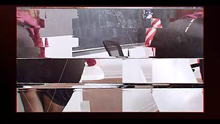 Busty cougar teaches a teenage duo how to screw - mylf