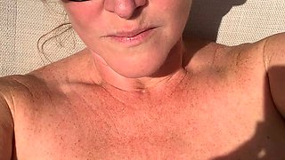 Blonde With Natural Big Boobs Loves Putting A Toy In Her