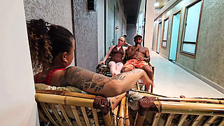 AFTER THE POOL BATH, THE FRIENDSHIP STORY ENDS IN SEX BETRAYING THE FRIEND'S TRUST BY GIVING IT TO HER HUSBAND