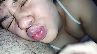 Deusa de Ebano Creampie Facial - Handjob & Cum Dripping Face