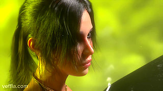 Lara Croft (Tomb Raider) moaning with pleasure during rough sex (4K)