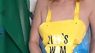 Squirting Pvc Apron Slut