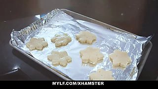 Stellar blonde cougar pounds cute stud, xmas