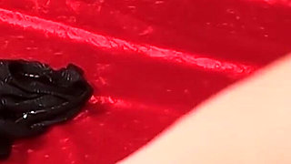 Female Slave Training Day 18/28 - in Self Bondage with Mouth Gag and Butt Plug Obliged to Orgasm