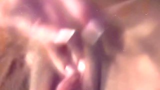 Draining and showcasing her immense love button.