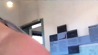 Big-Titted Amateur MILF Flashing in Public