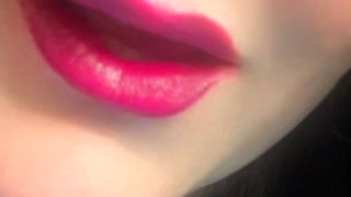 Smoking Hot Pink Seductive Lips & Slow Motion Vapor Bliss
