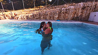 Underwater Ass and Pussy Fisting