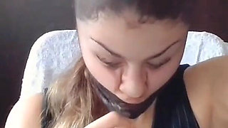 Fetish Black Panty Nylon Encasement Face During My Live Show