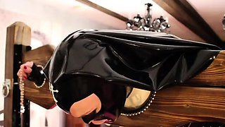Goddess Calathea Latex Nun Gets Spanked Lezdom