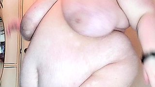 Amateur webcam voyeur BBW blowjob and facial