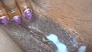 Curvy Ebony MILF Lyric Sky Submits to Daddy Dread Way's Massive BBC Anal - Squirting & Double Creampie!