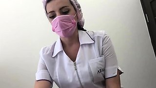 Sexy Nurse Blows Patient in Exam Room