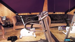 Taking A Large Cock On A Treadmill Is Highly Arousing For This Naughty Blonde Milf