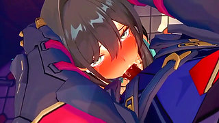 Honkai Star Rail - Ruan Mei Caught Fingering Herself and Fucked on the Spot - 3D Hentai Animations