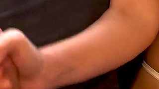 Hot Wife Gives an Explosive Handjob - Cum Drenched Shirt