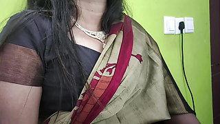 Saree romance part 2 navel lick romance of Vaishnavy and Sharun Raj, Mallu couple hot navel lick, Mallu girl in hot saree navel