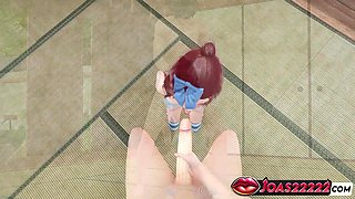 Ruby, the Sizzling Anime Damsel 3 DIMENSIONAL Toon Frenulum Gobbling Fetish in Close-Up Views, Glory Crevice Rock-hard Throat Shag