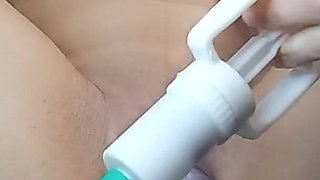 Babyinchains Likes to Play with Vacuum Pumps and Punish Her Boobs with Electricity