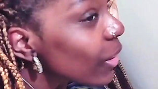 Spanking and Duct Tape Bondage Ebony Maid for Being Dirty