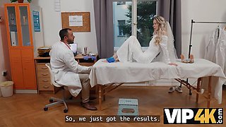 Vip4k. the luxurious bride, nata gold, tempted her doctor right before her wedding