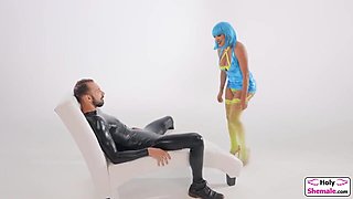 She-male cyber domina Jessy Dubai anals