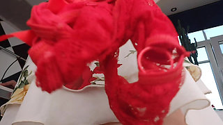 Wet Panties for Your Mouth, Hairy Pussy Pissing, Backstage