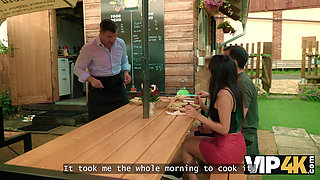 VIP4K.  Latina babe is driven horny by old guys