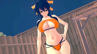 Dxd, animation, bikini
