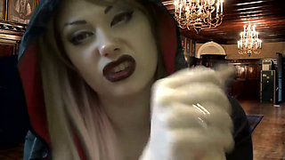 Dangerouse Vampire punish and milk your cock