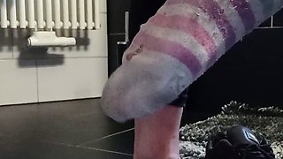 Very sexy blonde teen loves her first fetish experience
