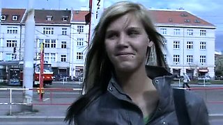 CZECH STREETS - Ilona takes cash for public sex