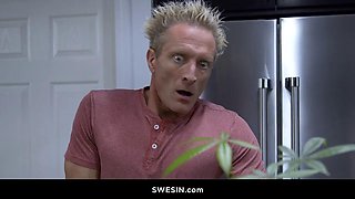 Callie Black and Clarke Kent Deliver Big Tits Teen Babysitter Creampie in Hardcore Blowjob Group Pound Fest