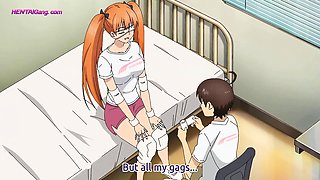 Big-titted amazon bounces on small guy until she milks him