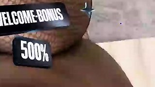 This dark haired honey with ideal butt in pantyhose is