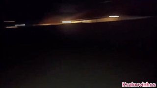 Horn's Wife Walks Pantyless on Beach After Guy