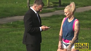 Deep throated cougar victim gets wam and anally fucked