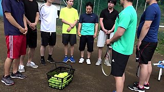 Asian schoolgirl enjoy group sex