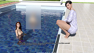 My Dorm 253: Daphne-scarlett Nude Pool Swim & Debbie-mark Talk