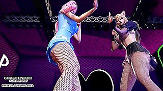[mmd] Jun Hyo Seong - Good-night Kiss Sexy Kpop Dance Ahri Seraphine League Of Legends
