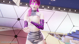 Mmd Mamamoo - Starry Night Evelynn Sexy Striptease League of Legends Hentai Uncensored