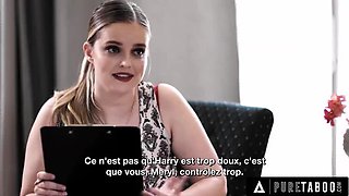 Codi Vore Big Tits MILF Counselor Seduces Soft Man In Front Of Controlling Wife - French Subtitles