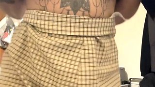 Chubby Brunette Big Boobs Dildo Masturbation