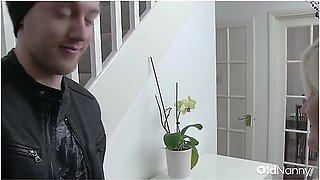 Blonde Granny Blows And Fucks Young Stud Hard With Lacey Starr And Chris Cobalt